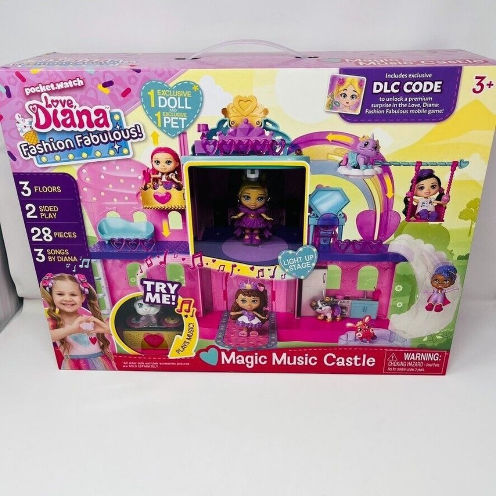 Love Diana Fashion Fabulous Magic Music Castle w/ Songs DLC Code NIB
